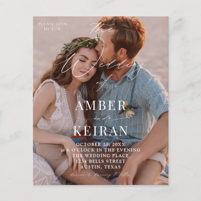 Budget Champagne Shades - Foto Wedding V2 Flyer (Vorne)