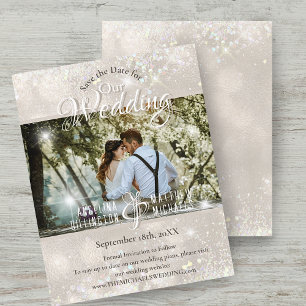Budget Champagner Glitter Hochzeit Merken Sie sich