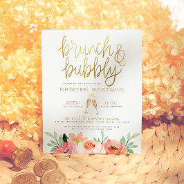 Budget Champagner Herz Gold Brunch & Bubbly Bridal