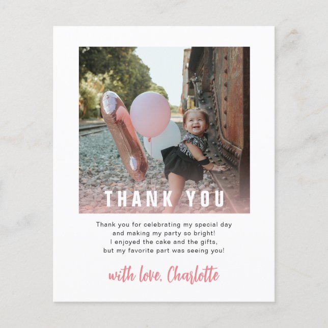 Budget Chic 1er anniversaire Enfants Carte de reme (Devant)