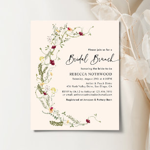 Budget Chic Blush Pink Wildblumen Bridal Brunch