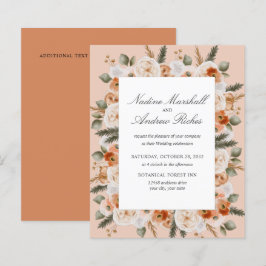 Budget Chic Orange Ivory Sage grüner Rahmen Hochze