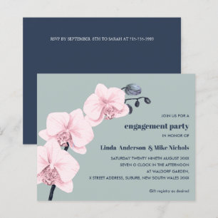 BUDGET Chic Orchid Branch Pink Marine Weise Hochze
