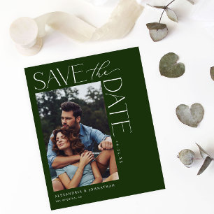Budget Chic Stilvolles Mod-Foto Save the Date 2 GD Flyer