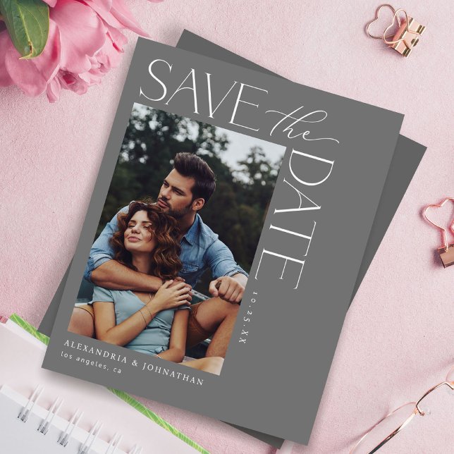 Budget Chic Stilvolles Mod-Foto Save the Date 2 Gr (Von Creator hochgeladen)