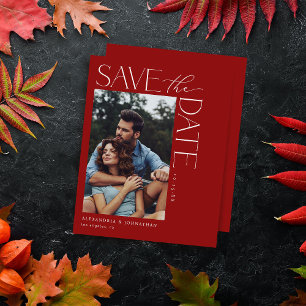 Budget Chic Stilvolles Mod-Foto Save the Date 2 Ro