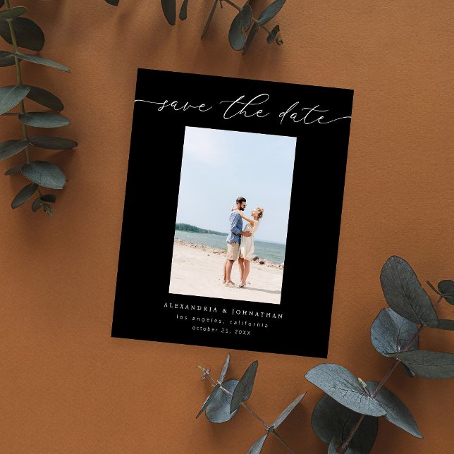Budget Chic Stilvolles Mod-Foto Save the Date 3 Bl Flyer (Von Creator hochgeladen)
