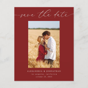 Budget Chic Stilvolles Mod-Foto Save the Date 3 Re