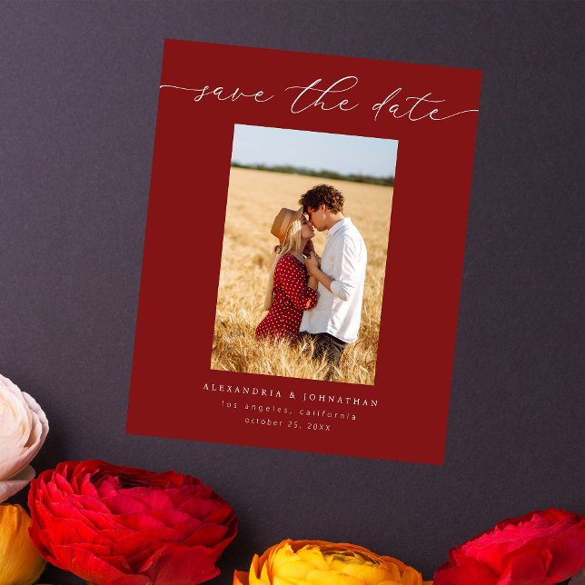 Budget Chic Stilvolles Mod-Foto Save the Date 3 Re Flyer (Von Creator hochgeladen)