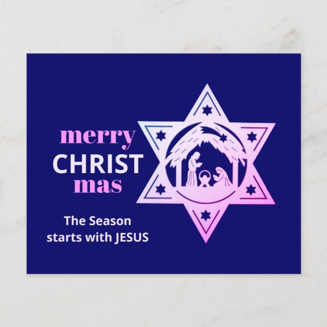 Budget Christian Nativité CHRIST Carte (Devant)