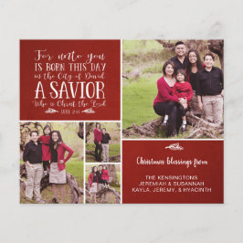 Budget Christliche Weihnachtsverse Typografie Foto
