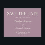 Budget Classic Dusty Save the Date Lila Postkarte<br><div class="desc">Budget Classic Dusty Lila Save the Date Postkarte</div>