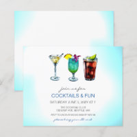 Budget Cocktail-Party Einladungen