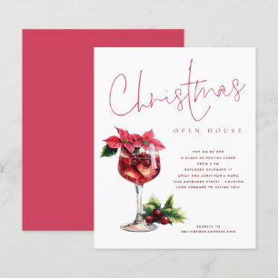 Budget Cocktail Weihnachten Open House Einladung