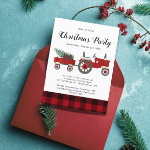 Budget Country Roter Büffel Kariert Weihnachtsfeie Flyer