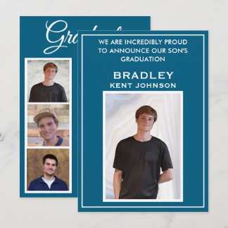 Budget Custom Photos Graduation Announcement Card Mitteilungskarte