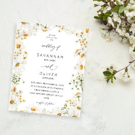 Budget Daisy White Floral Flyer