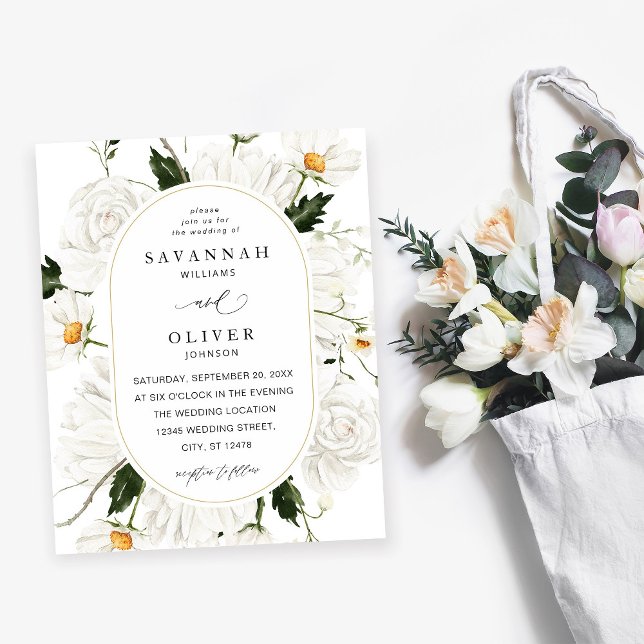 Budget Daisy White Floral V3 Flyer (Von Creator hochgeladen)