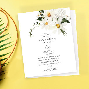 Budget Daisy White Floral Wedding V2