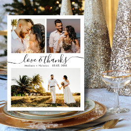 Budget Danke 3 Foto Hochzeit Danke Karte