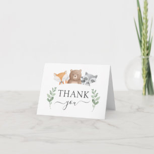 Budget Danke Baby Duwer Woodland Greenery Karte