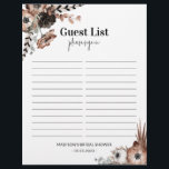 Budget Dark Florals Brautparty Guest Sheet Flyer<br><div class="desc">Sie suchen eine einzigartige und schöne Möglichkeit, Ihre Gäste in Ihrem Brautparty behalten? Schauen Sie nur auf dieses launische Blumenschild im Blatt! Sie können es mit Ihrem Namen, Datum und Schriftart Ihrer Wahl anpassen. Dieses Gästebuch-Schild ist nicht nur ein praktisches Instrument, um die Namen und Kontaktdaten Ihrer Gäste zu sammeln,...</div>