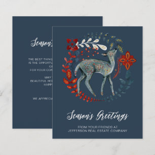 Budget Death Wreath Nordic Business Holiday Card