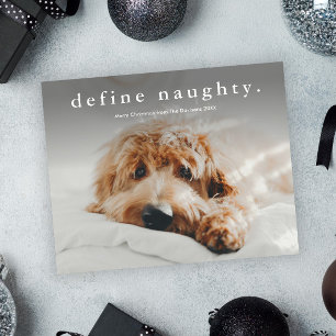 Budget Définir Naughty Funny Pet Carte de Noël