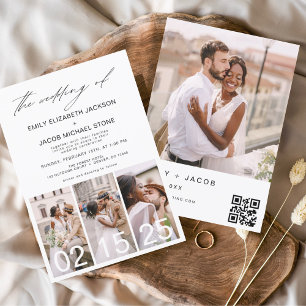 Budget Die Hochzeit von Minimalistischem QR-Code S