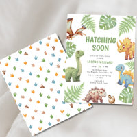 Budget Dinosaurier Hatching Bald Baby Dusche Einla