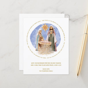 Budget Dispo Dans La Carte De Noël De La Nativité 