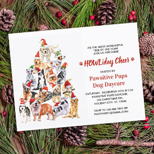Budget Dog Lover Christmas Pet Business Einladung
