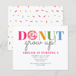 Budget Donut Grow up Niedliche Geburtstag Sprinkle