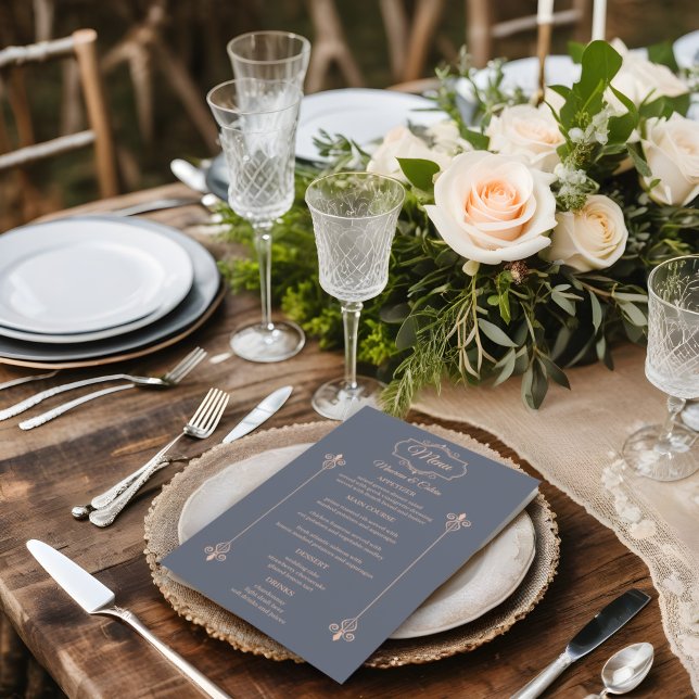 Budget du menu Mariage Rustique Filigree (Créateur téléchargé)