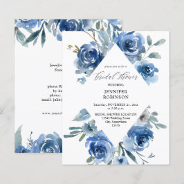 Budget Dusty Blue & Blue Floral Brautparty