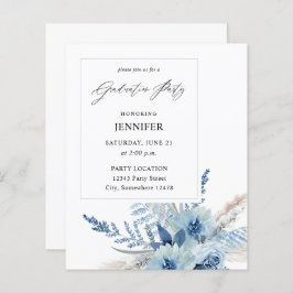Budget Dusty Blue Boho Blumenstudium Party