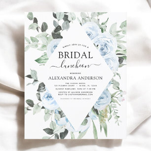 Budget Dusty Blue Brautparty Luncheon