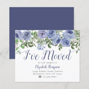 Budget Dusty Blue Floral Ich habe mich bewegende K