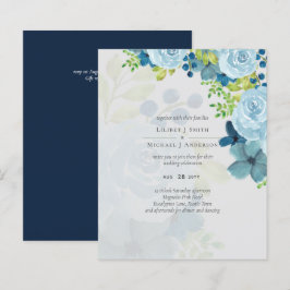 Budget Dusty Blue Flowers Sage Wedding
