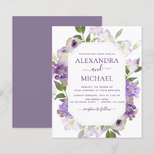 Budget Dusty Lila Wedding Blumengrün