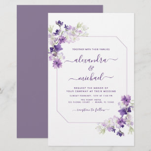 Budget Dusty Lila Wedding Blumengrün