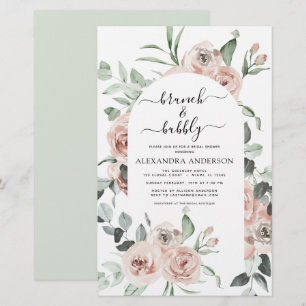 Budget Dusty Pink Brunch & Bubbly Brautparty