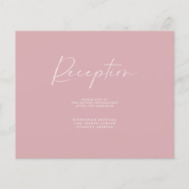 Budget Dusty Pink Empfang Informationen einfügen Flyer