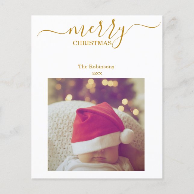 Budget Ein Foto Moderne Minimalistische Weihnachte (Vorderseite)
