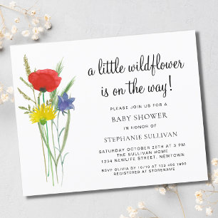 Budget Eine kleine Wildblume Boho Kinderdusche ein