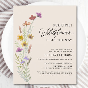 Budget Eine kleine Wildblume Boho Kinderdusche ein
