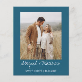 Budget Einfach Aquamarin Save the Date Einladung F Flyer