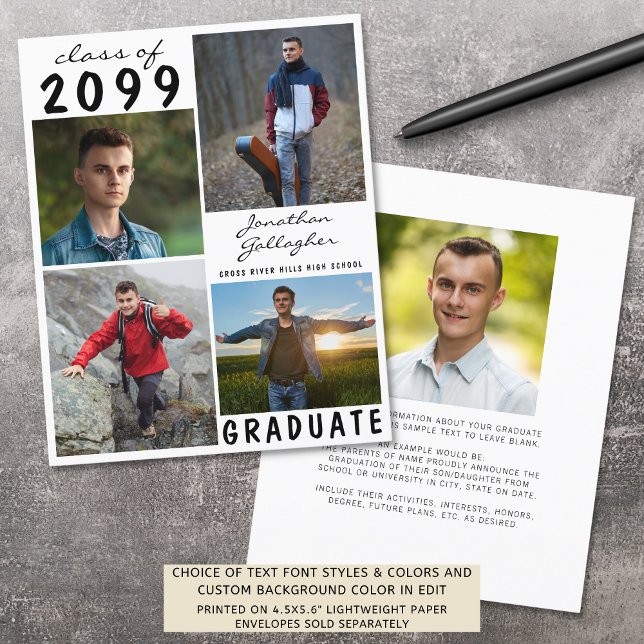 Budget Einfache Abschluss 5 Foto Ankündigung (Von Creator hochgeladen)