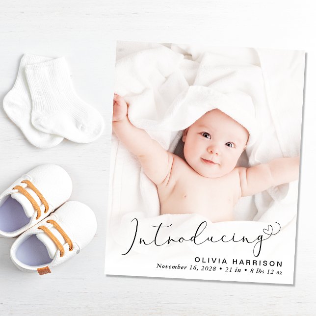 Budget Einführung von Script Foto Geburtsankündigu (Von Creator hochgeladen)