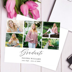 Budget Ele Chic 5 Multi-Foto Graduate Ankündigung